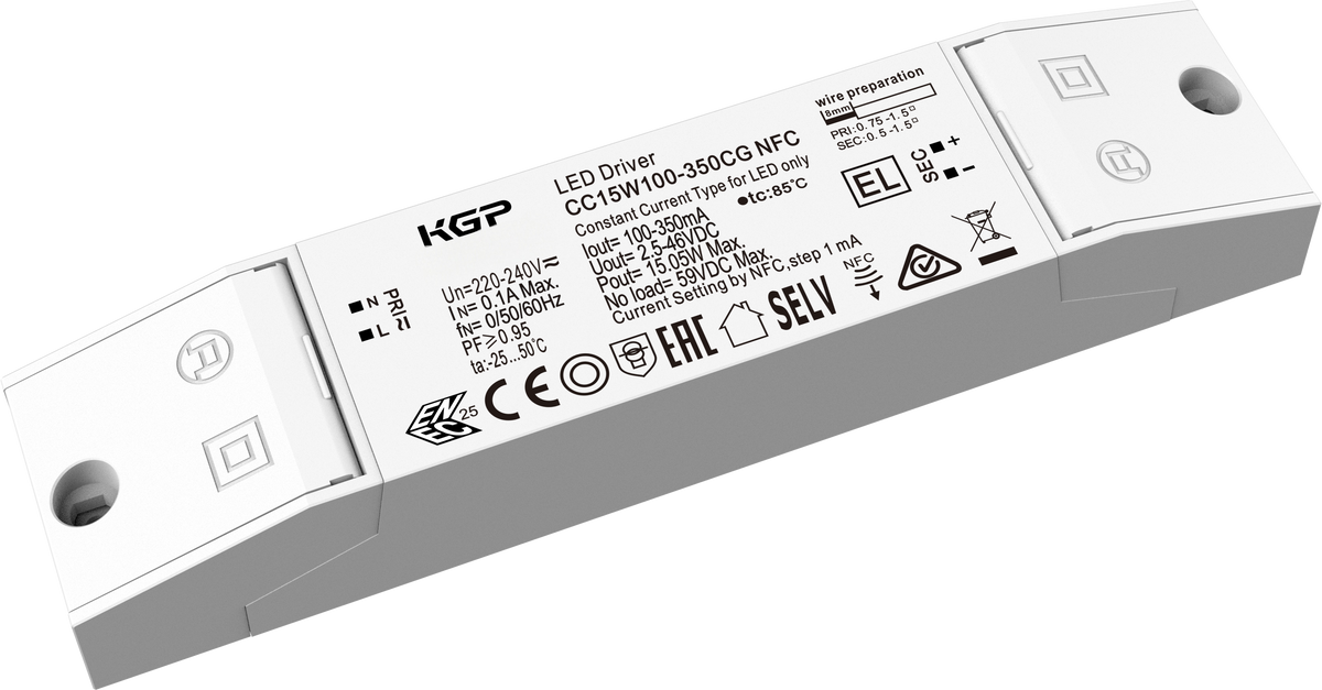 KGP CC15W100-350CG NFC LED driver