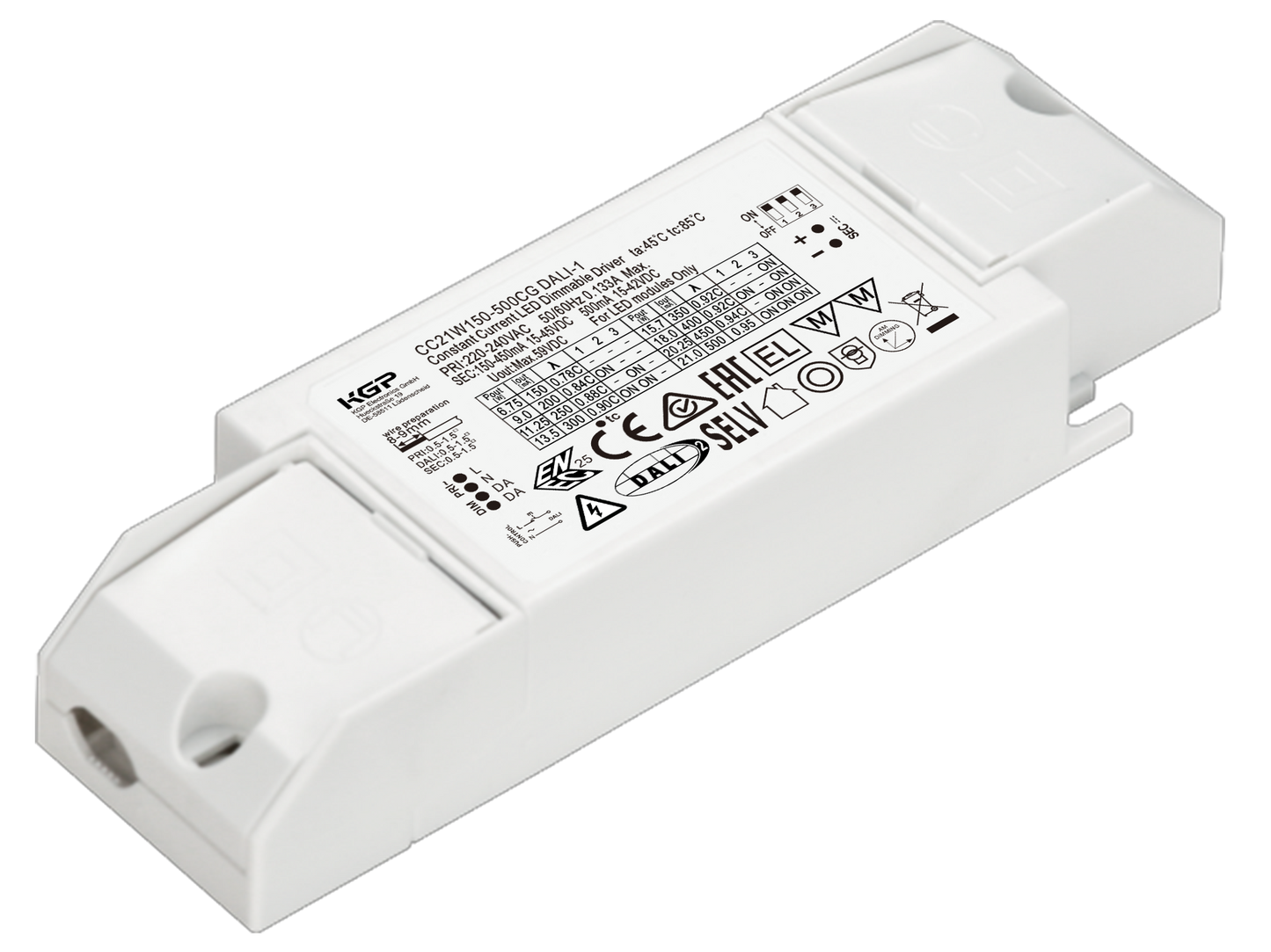 Compact DIP DALI - CC21W150-500CG DALI-1